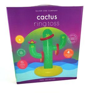 Pool Game Cactus Ring Toss Inflatable 26 inches Tall NEW! 🌵 POOL PARTY FUN! 🌵